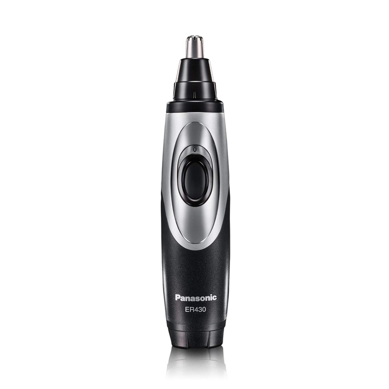 Amazon.com: Panasonic Nose Hair Trimmer and Ear Hair Trimmer ER430K, Vacuum Cleaning System , Men's, Wet/Dry, Battery-Operated: Beauty