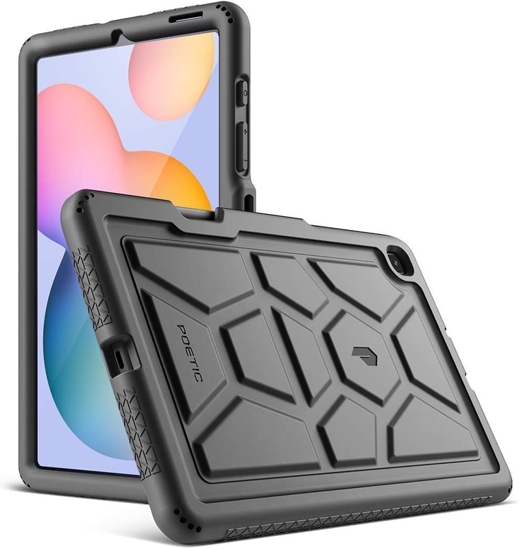 Amazon.com: Poetic TurtleSkin Series Designed for Samsung Galaxy Tab S6 Lite Case with S Pen Holder, 10.4 Inch Model SM-P610/P615 (2020 Release), Heavy Duty Shockproof Kids Friendly Silicone Case Cover, Black