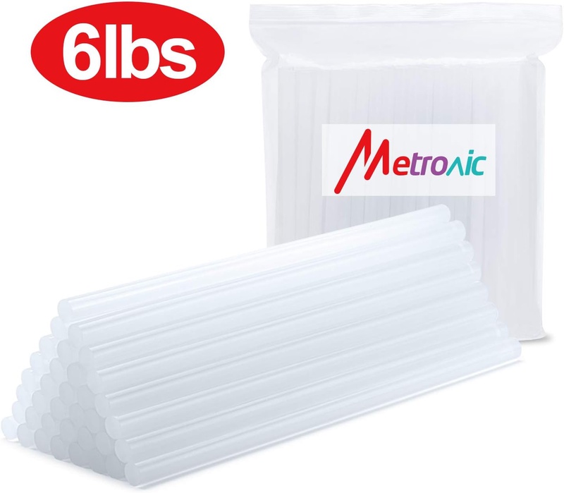 Amazon.com - Metronic 6lbs Glue Sticks 7/16x10 Inch Clear Hot Melt Glue Sticks Adhesives(Approx 110pcs) -