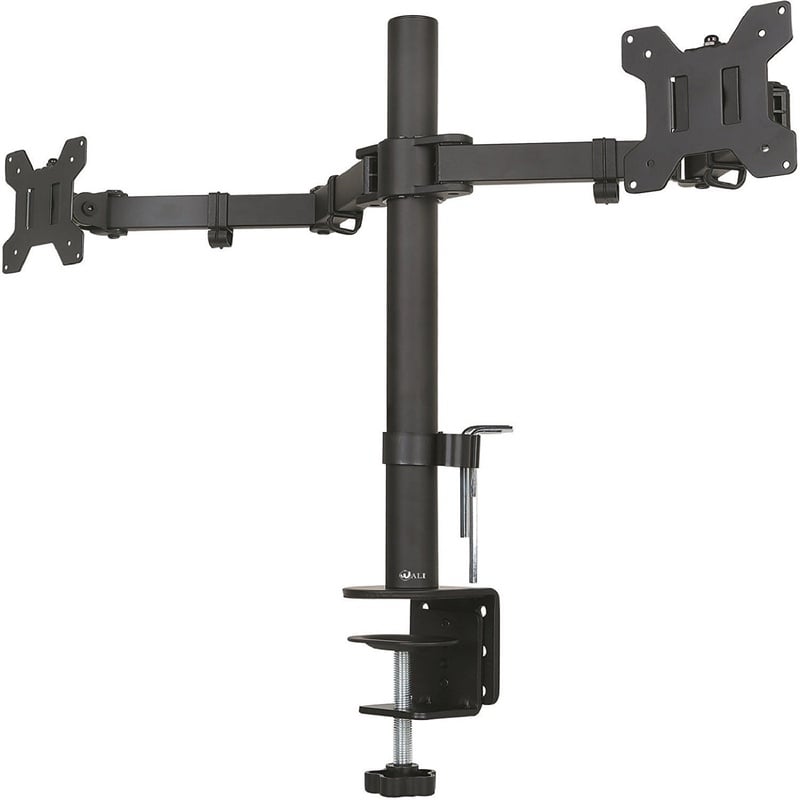 Amazon.com: WALI Dual LCD Monitor Fully Adjustable Desk Mount Stand Fits Two Screens up to 27”, 22 lbs. Weight Capacity per Arm (M002), Black: Computers & Accessories