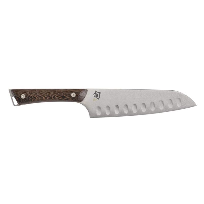 Amazon.com: Shun Kanso Santoku, 7 Inch Hollow Ground Kitchen Knife with Premium Stainless Steel Blade and Genuine Wood Handle; Traditional Asian Design Handcrafted in Japan; Multi-Purpose Kitchen Knife: Kitchen & Dining