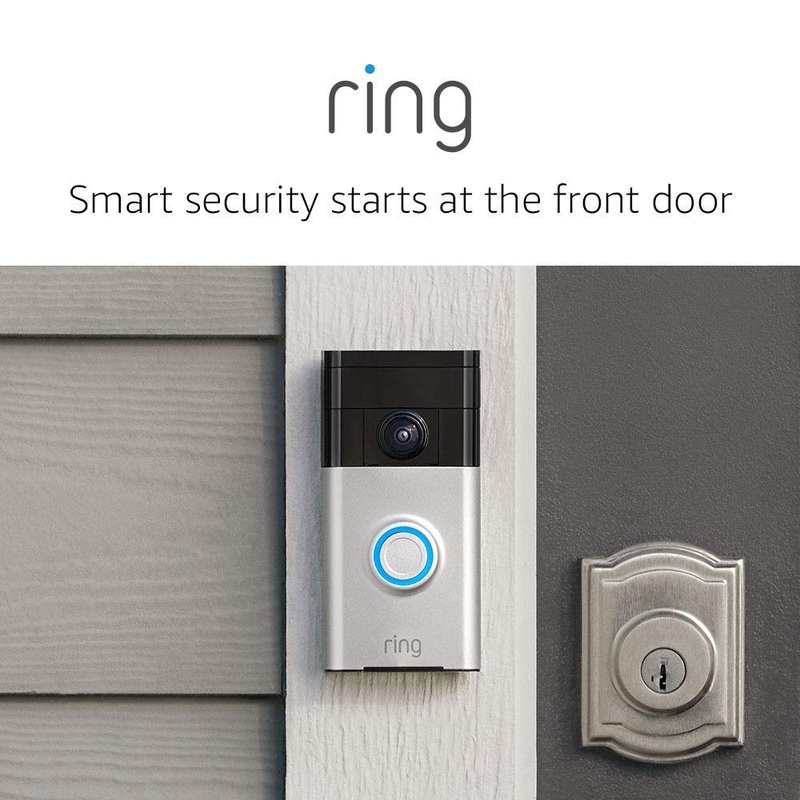 Amazon.com: Ring Video Doorbell with HD Video, Motion Activated Alerts, Easy Installation - Satin Nickel: Amazon Devices