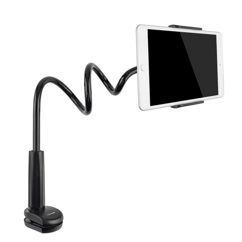 Amazon.com: Tryone Gooseneck Tablet Stand, Tablet Mount Holder for iPad iPhone Series/Nintendo Switch/Samsung Galaxy Tabs/Amazon Kindle Fire HD and More, 30in Overall Length(Black): Computers & Accessories