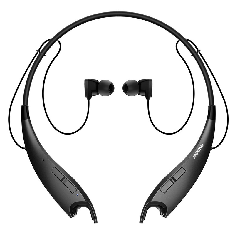 Amazon.com: Mpow Jaws V4.1 Bluetooth Headphones Wireless Neckband Headset Stereo Noise Cancelling Earbuds W/Mic: Cell Phones & Accessories