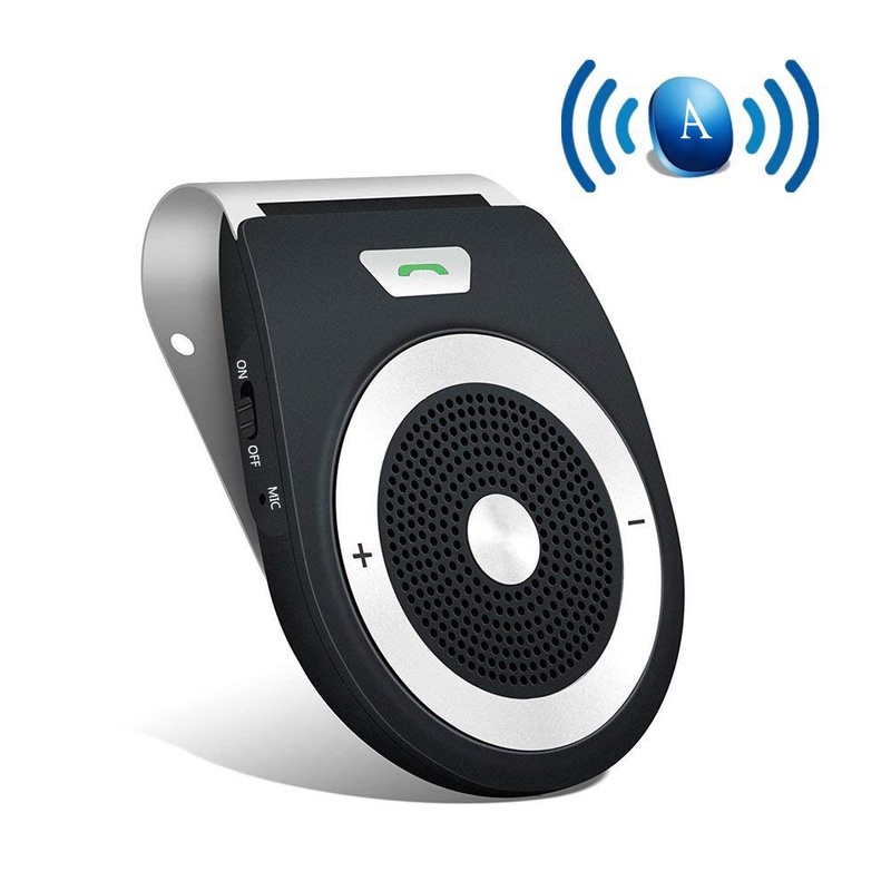 Amazon.com: Bluetooth Car Speaker AUTO Power ON Wireless in Car Speakerhone Handsfree Sun Visor Car Kit Portable Enhance Bass Build in Mic Car Charger for All Smartphone Support GPS,Music Streaming, Calls: Cell Phones & Accessories