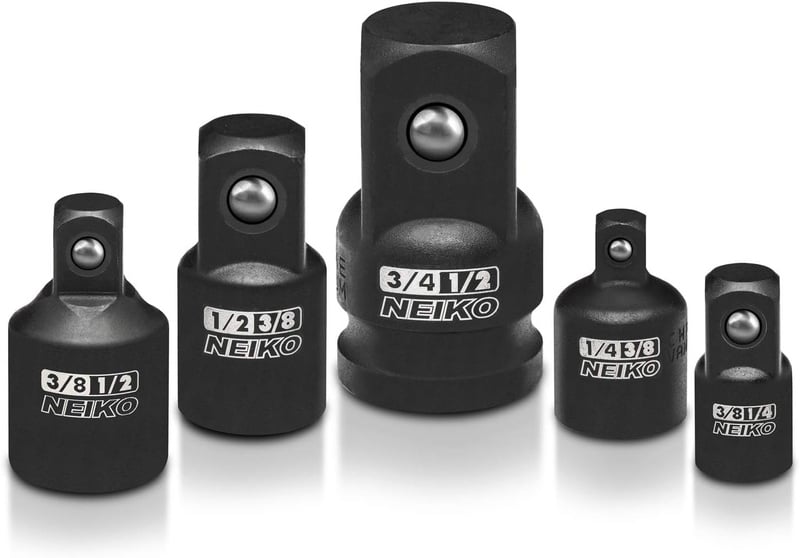 Neiko 30249A Impact Adapter and Reducer Set, Chrome Vanadium Steel | 5-Piece Set for Impact Driver Conversions - - Amazon.com