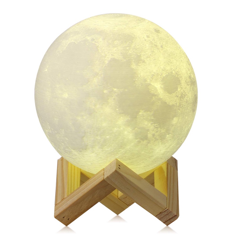 CPLA Upgraded Version Seamless 3D Lamp led Night Touch Control Moon 3000K 6000K Rechargeable Home Decorative Light 5.8inch, 5.8inch-2colors - - Amazon.com
