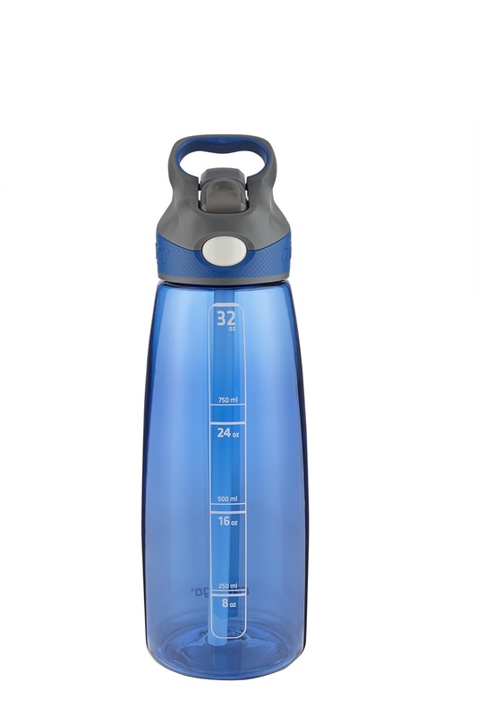 Amazon.com: Contigo AUTOSPOUT Straw Addison Water Bottle, 32 oz, Smoke: Kitchen & Dining