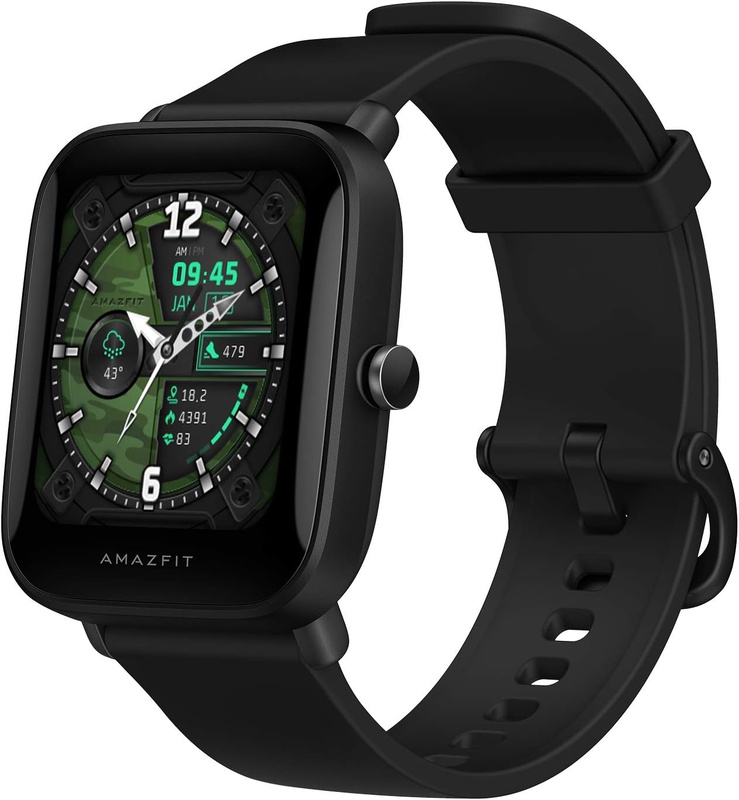 Amazon.com: Amazfit Bip U Pro Smart Watch with Built-in GPS, 9-Day Battery Life, Fitness Tracker, Blood Oxygen, Heart Rate, Sleep, Stress Monitor, 60+ Sports Modes, 1.43
