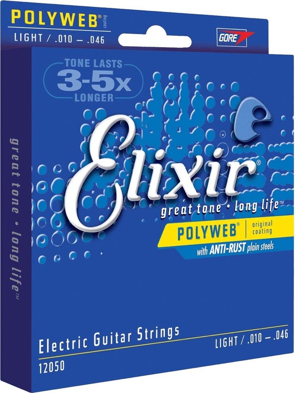 Amazon.com: Elixir Strings Electric Guitar Strings w POLYWEB Coating, Light (.010-.046): Musical Instruments