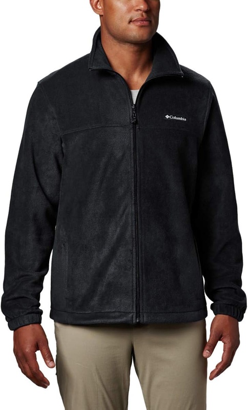 Columbia Men's Steens Mountain 2.0 Full Zip Fleece Jacket, Black, Large at Amazon Men’s Clothing store: Fleece Outerwear Jackets