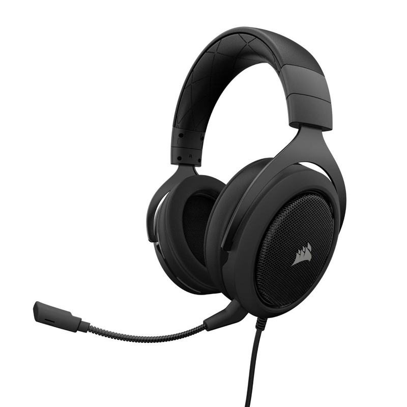 Amazon.com: Corsair HS60 – 7.1 Virtual Surround Sound PC Gaming Headset w/USB DAC - Discord Certified Headphones – Compatible with Xbox One, PS4, and Nintendo Switch – Carbon: Computers & Accessories