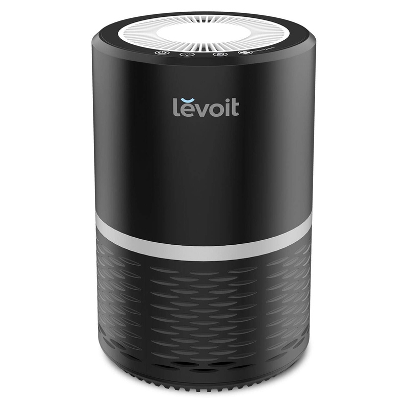 Amazon.com: LEVOIT Air Purifier for Home Smokers Allergies and Pets Hair, True HEPA Filter, Quiet in Bedroom, Filtration System Cleaner Eliminators, Odor Smoke Dust Mold, Night Light, Black, 2-Yr Warranty,LV-H132: Home & Kitchen