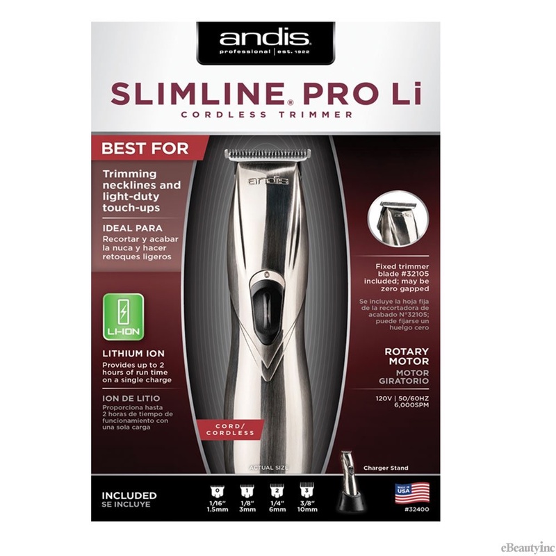 Amazon.com: Andis Professional Slimline Cord/Cordless Trimmer - 6000SPM (Slimline Ion): Beauty