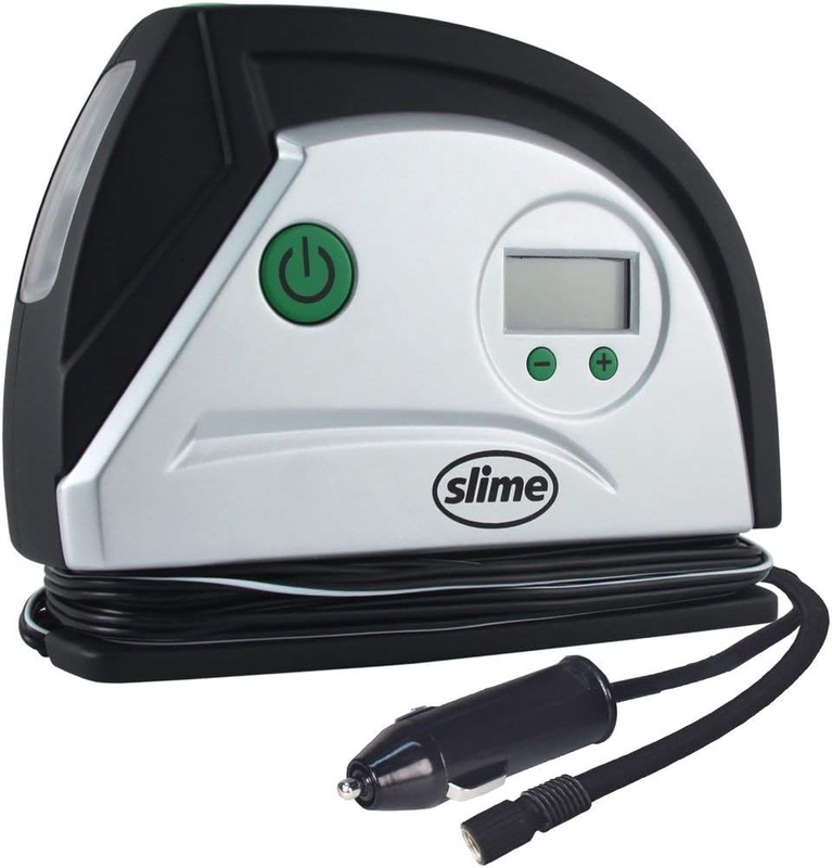 Amazon.com: Slime 40051 Digital Tire Inflator (12-Volt), Compact and Portable Air Compressor Pump with Auto Shutoff Technology: Automotive