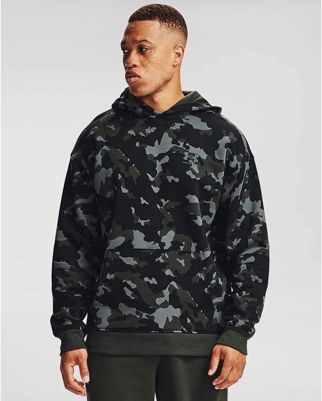 Amazon.com: Under Armour Men's Rival Fleece Plus Camo Pull-Over Hoodie , Baroque Green (310)/Pitch Gray , X-Large: Clothing