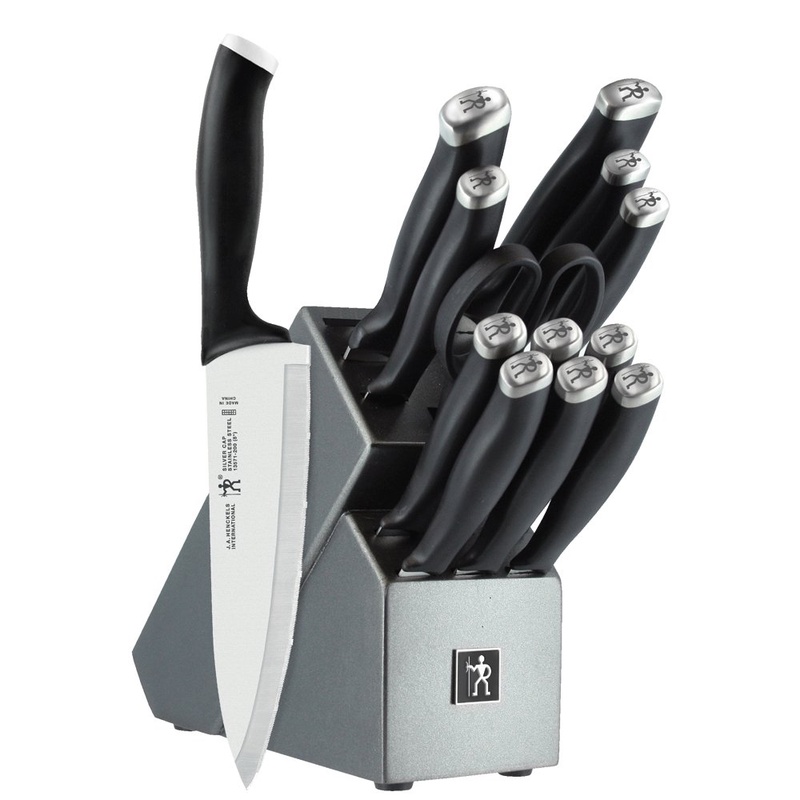 Amazon.com: J.A. Henckels 13581-001 Knife Block Set, 14 Piece, Black: Block Knife Sets: Kitchen & Dining