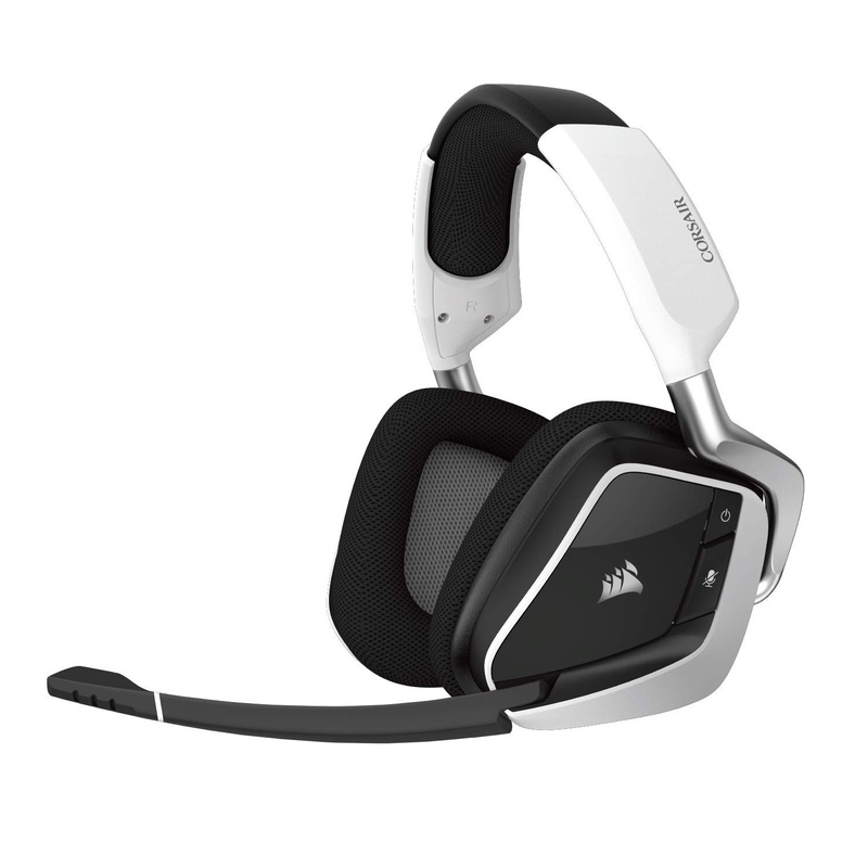 Amazon.com: CORSAIR Void PRO RGB Wireless Gaming Headset - Dolby 7.1 Surround Sound Headphones for PC - Discord Certified - 50mm Drivers - White: Computers & Accessories