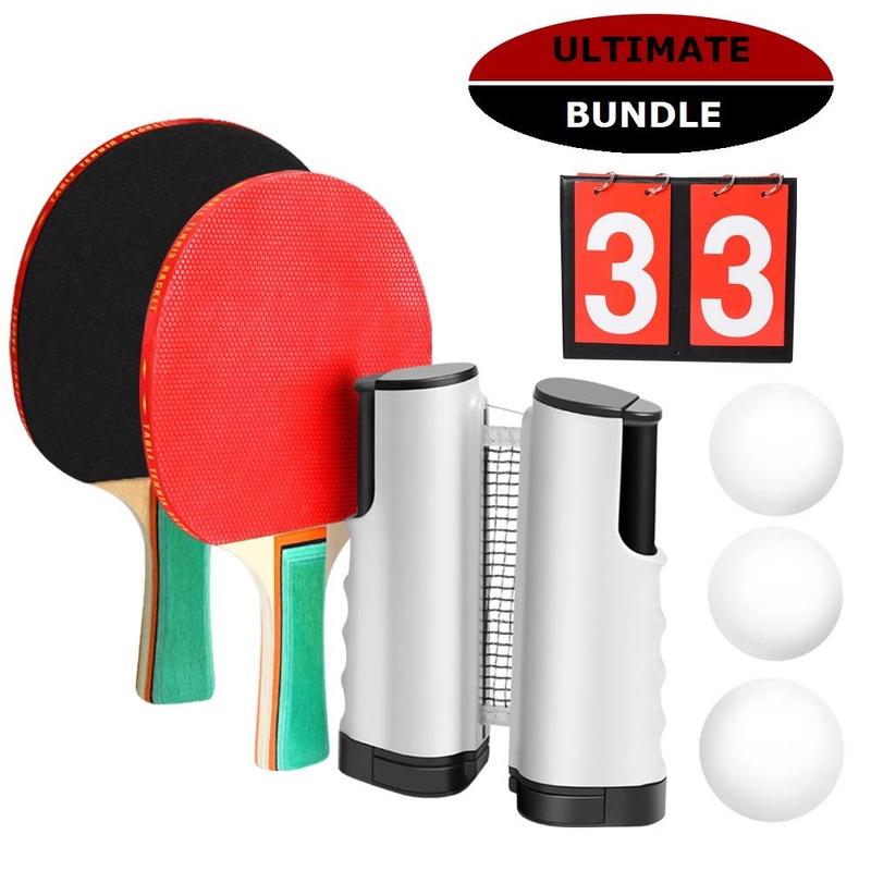 Amazon.com : Marsrizon Ping Pong Paddle Set (Grey) : Sports & Outdoors