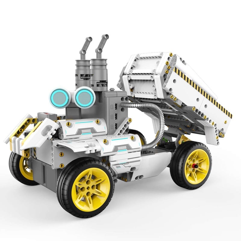 Amazon.com: UBTECH JIMU Robot Builderbots Series: Overdrive Kit / App-Enabled Building and Coding STEM Learning Kit (410 Parts and Connectors): Toys & Games