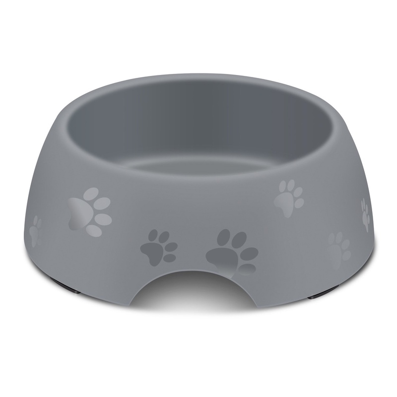 Pet Supplies : AEMIAO Heavy Duty Melamine Dog Bowl Non-Skid Silicone Rubber Round Bowl Doggie Food Water Feeder Puppy Dish with Cute Paw Painted for Small Medium Dogs Puppy Animals : Amazon.com