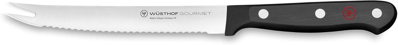 Amazon.com: Wüsthof 1025046614 Gourmet Tomato Knife, 5-Inch, Black: Kitchen & Dining