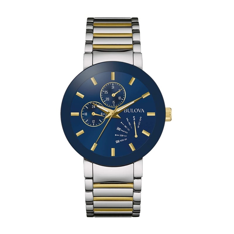 Amazon.com: Bulova Men's Quartz Stainless Steel Dress Watch, Color:Two Tone (Model: 98C123): Watches
