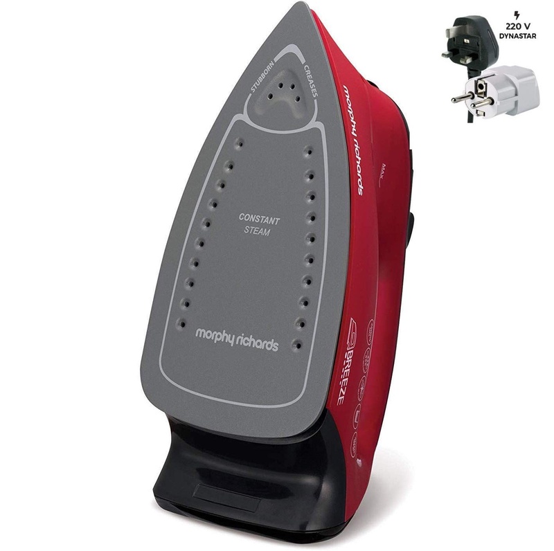 Amazon.com: Morphy Richards 220v Iron 2600 watts with Steam & Auto Shut Off 220 – 240 Volts 50/60 hz Bundle with Dynastar Plug Adapter (NOT for USA): Home & Kitchen