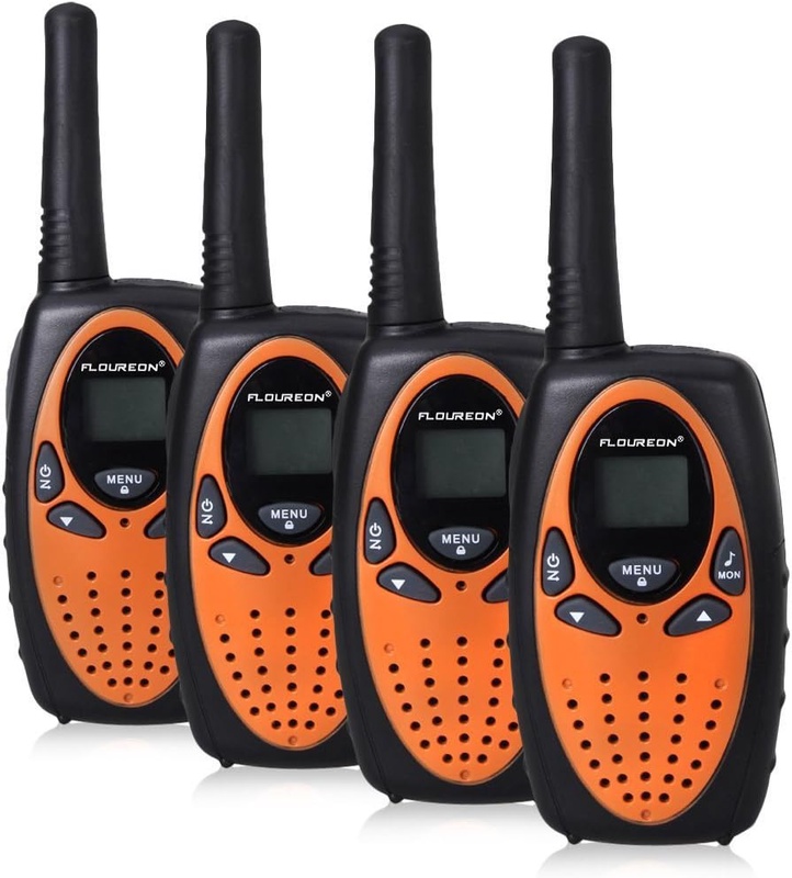 Amazon.com: FLOUREON 4 Packs Walkie Talkies Two Way Radios 22 Channel 3000M (MAX 5000M Open Field) UHF Long Range Handheld Talkies Talky (Orange): FLOUREON US
