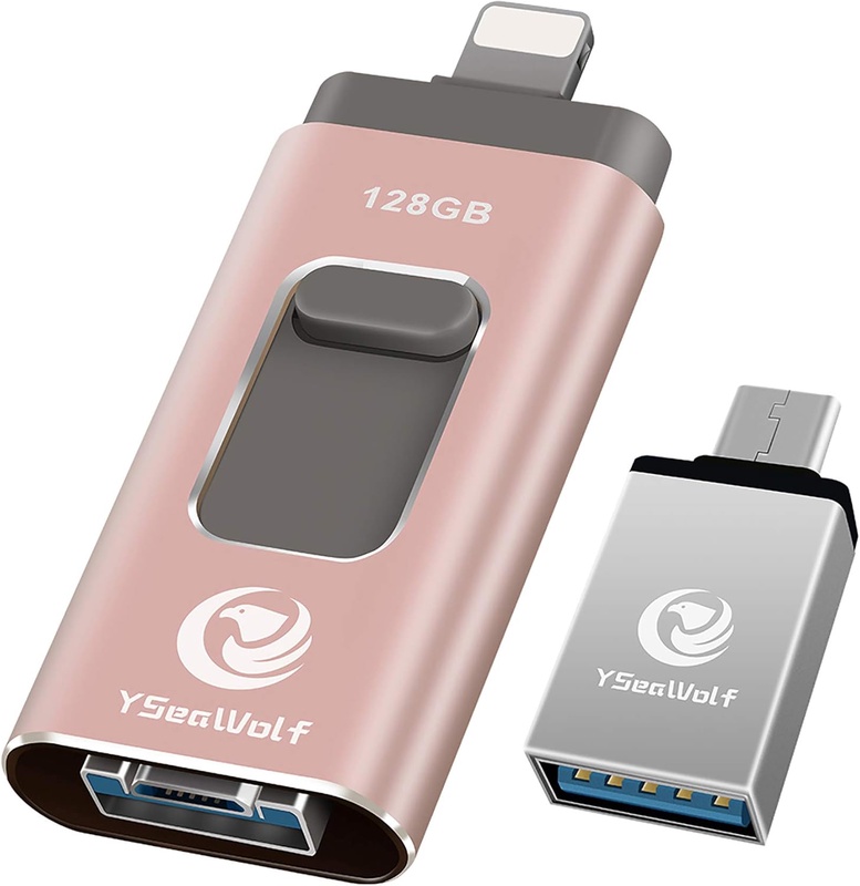 Amazon.com: iPhone Flash Drive for iPhone 128GB USB Flash Drive Type c Flash Drive 3.0 YSeaWolf photostick Mobile for iPhone External Storage, Type c, Android, PC iPhone Picture Stick iPhone Memory Stick (Pink): Computers & Accessories