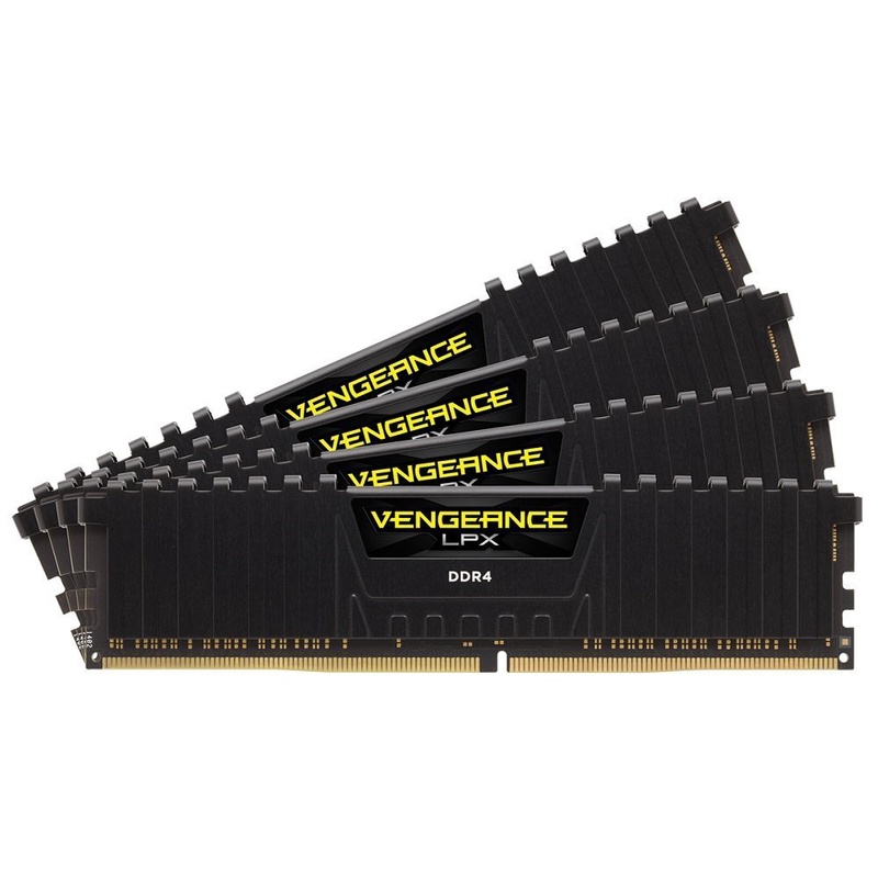 Corsair Vengeance LPX 32GB (2x16GB) DDR4 DRAM 2666MHz (PC4-21300) C16 Memory Kit - Black at Amazon.com