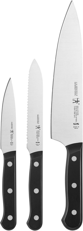 Amazon.com: ZWILLING J.A. Henckels 17552-000 J.A. Henckels International Solution 3-pc Starter Knife Set, grey: Kitchen & Dining