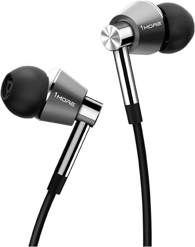 Amazon.com: 1MORE Triple Driver In-Ear Earphones Hi-Res Headphones with High Resolution, Bass Driven Sound, MEMS Mic, In-Line Remote, High Fidelity for Smartphones/PC/Tablet - Silver: Electronics