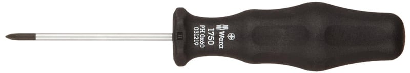 Wera 05031219001 Kraftform Classic 1750 Phillips Screwdriver, PH 0 Head, 81mm Blade Length: Philips Screwdriver Wera: Amazon.com: Industrial & Scientific