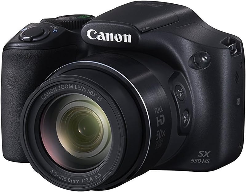 Amazon.com : Canon PowerShot SX530 Digital Camera w/ 50X Optical Zoom - Wi-Fi & NFC Enabled (Black) : Camera & Photo