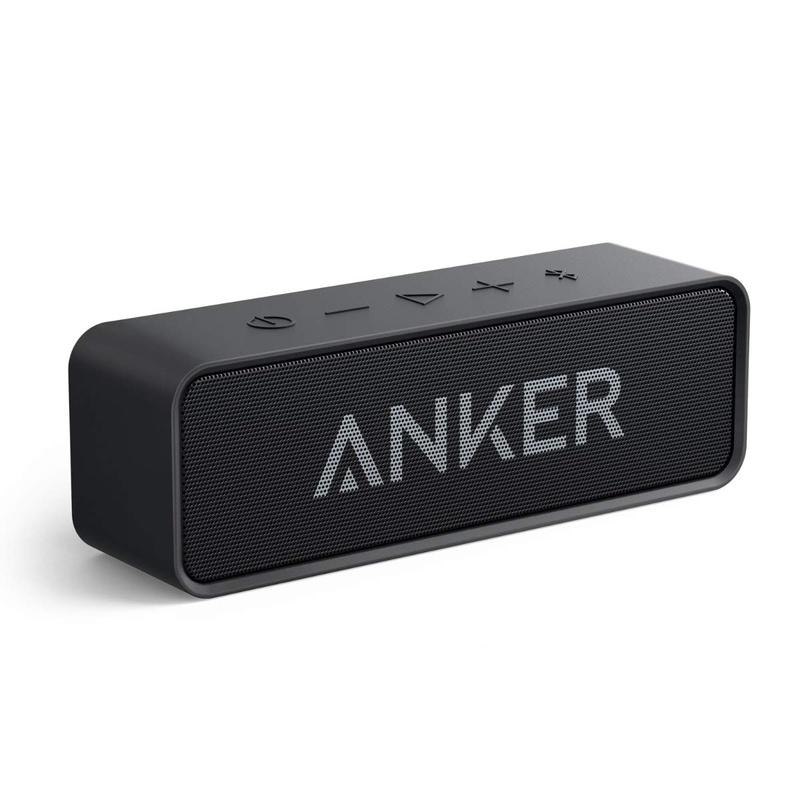 Amazon.com: Anker SoundCore 24-Hour Playtime Bluetooth Speaker with Loud 10W Stereo Sound, Rich Bass, 66 ft Bluetooth Range, Built-in Mic. Portable Wireless Speaker for iPhone, Samsung, and More: Cell Phones & Accessories