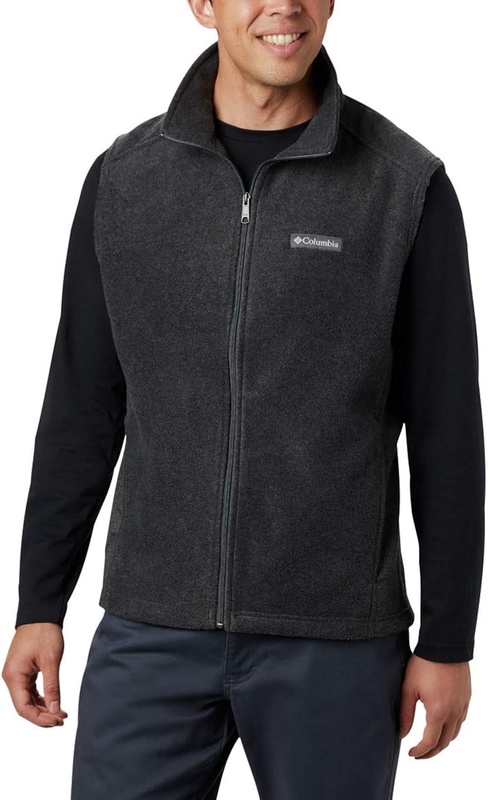 Columbia Men's Steens Mountain Vest, Charcoal Heather, X-Large at Amazon Men’s Clothing store