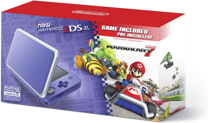Amazon.com: New Nintendo 2DS XL - Purple + Silver With Mario Kart 7 Pre-installed - Nintendo 2DS: Video Games