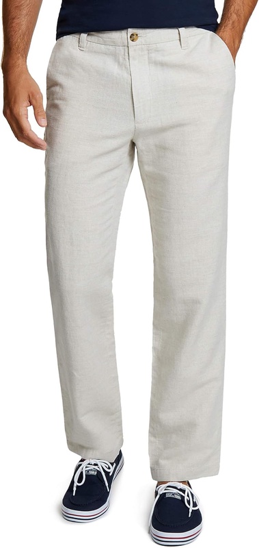 flat front linen pants