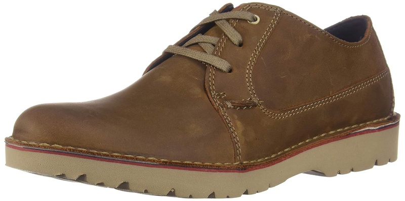 Amazon.com | CLARKS Men's Vargo Plain Oxford, Dark Tan Leather, 120 M US | Shoes