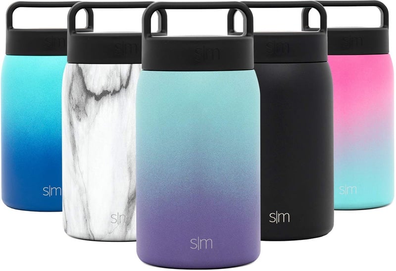 Amazon.com: Simple Modern 24oz Provision Food Jar with Handle Lid - Vacuum Insulated 18/8 Stainless Steel Leak Proof Kid's Food Storage Container Flask Ombre: Tropical Seas: Kitchen & Dining