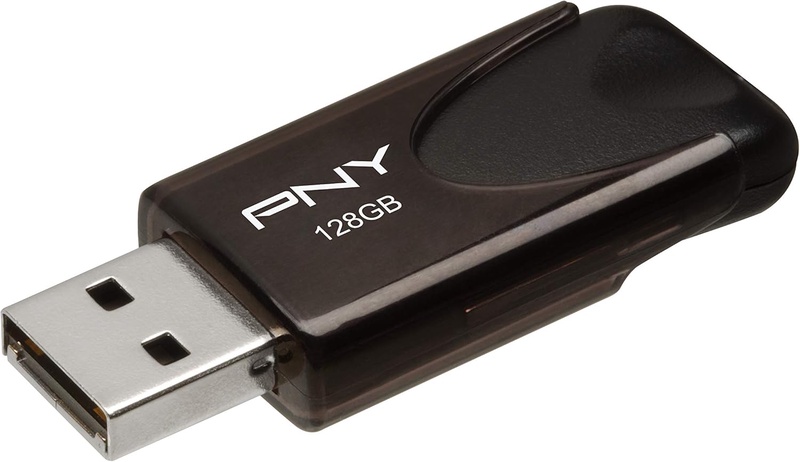 Amazon.com: PNY 128GB Attaché 4 USB 2.0 Flash Drive - Black (P-FD128ATT4-GE): Computers & Accessories