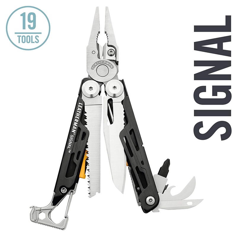 LEATHERMAN 832262 Signal Camping Multitool with Fire Starter, Hammer, and Emergency Whistle and Nylon Sheath - - Amazon.com