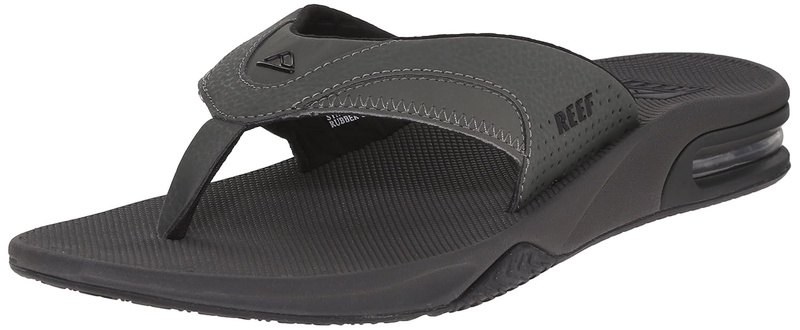 Amazon.com: Reef Fanning Mens Sandals Bottle Opener Flip Flops For Men,GREY/BLACK,11 M US: Shoes