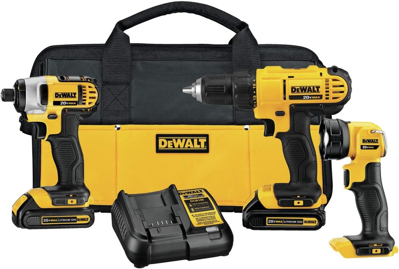 DEWALT 20V MAX Cordless Drill Combo Kit, 3-Tool (DCK340C2) - - Amazon.com