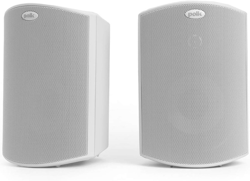 Amazon.com: Polk Audio Atrium 4 Outdoor Speakers with Powerful Bass (Pair, White) | All-Weather Durability | Broad Sound Coverage | Speed-Lock Mounting System: Home Audio & Theater