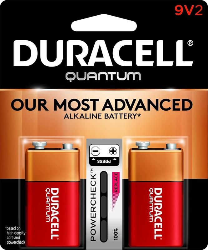 Amazon.com: Duracell - Quantum 9V Alkaline Batteries - long lasting, all-purpose 9 volt battery for household and business - 2 count: Industrial & Scientific