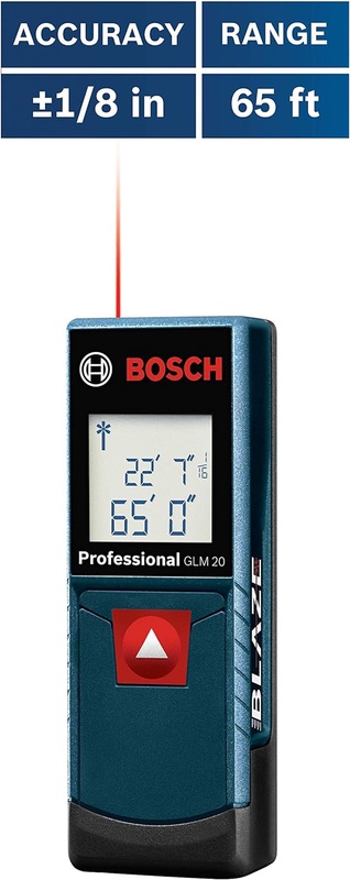 Bosch GLM 20 Compact Blaze 65' Laser Distance Measure - - Amazon.com