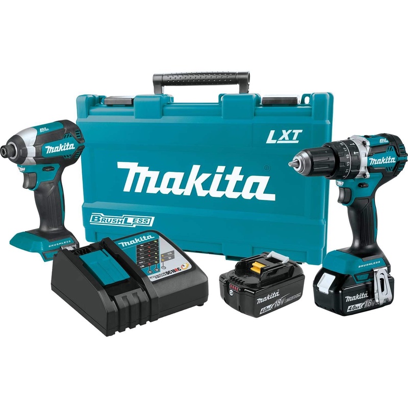 Amazon.com: Makita XT269M 18V LXT Lithium-Ion Brushless Cordless 2-Pc. Combo Kit (4.0Ah),: Home Improvement
