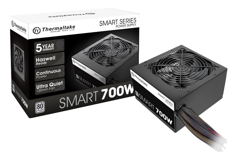 Amazon.com: Thermaltake Smart 700W 80+ White Certified PSU, Continuous Power with 120mm Ultra Quiet Fan, ATX 12V V2.3/EPS 12V Active PFC Power Supply PS-SPD-0700NPCWUS-W: Computers & Accessories